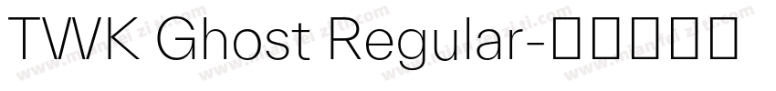 TWK Ghost Regular字体转换